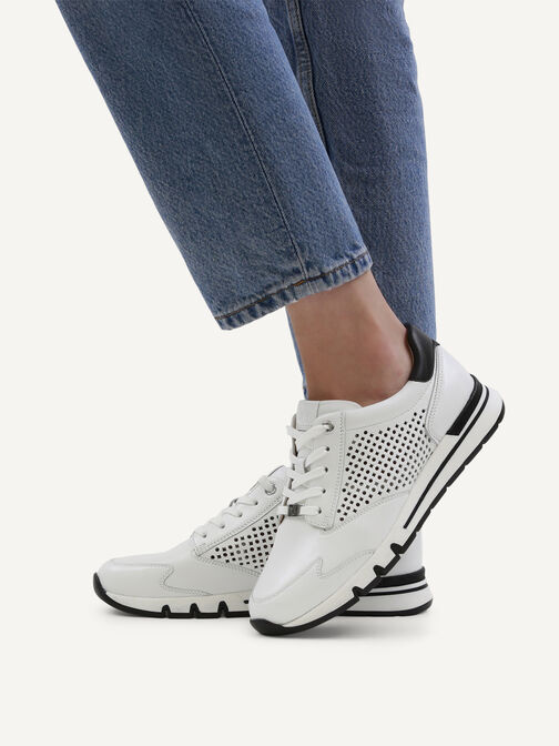 Sneaker, WHITE/BLACK, hi-res