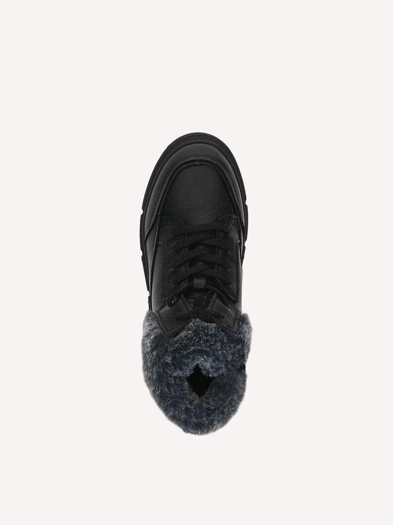 Lederstiefelette - schwarz Warmfutter, BLACK NAPPA, hi-res