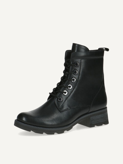 Lederstiefelette - schwarz, BLACK NAPPA, hi-res