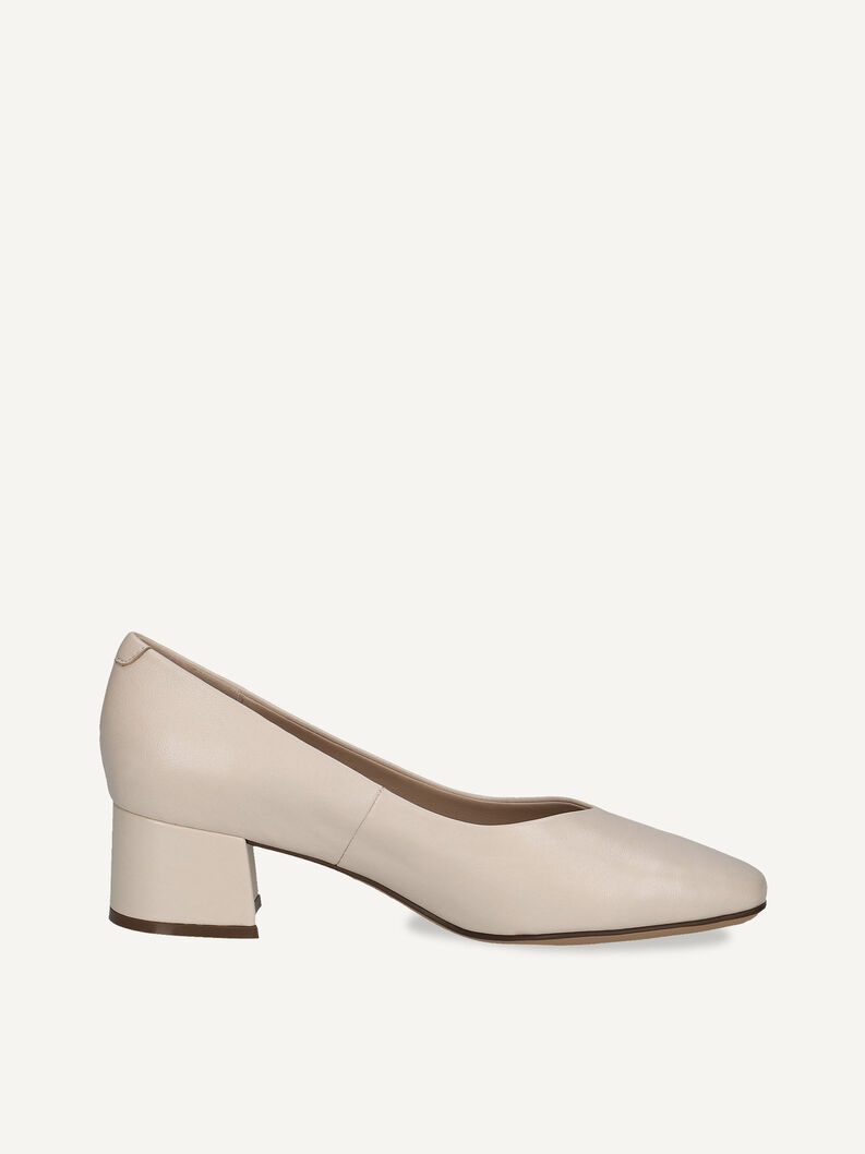 Lederpumps - beige, CREAM PERLATO, hi-res