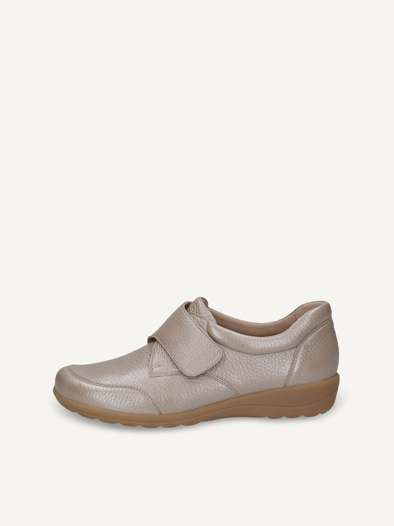 Lederslipper - braun, TAUPE PER.DEER, hi-res