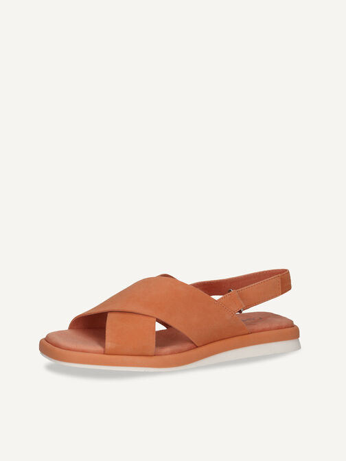 Sandale en cuir - orange, ORANGE SUEDE, hi-res