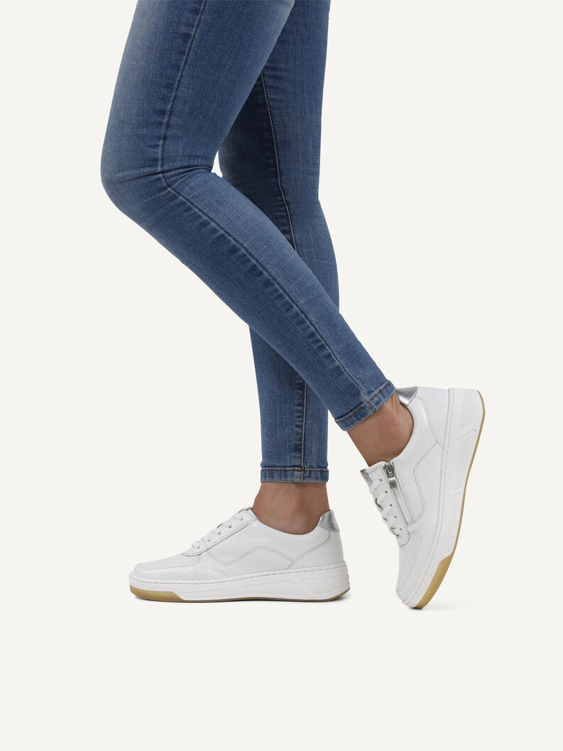 Sneaker, WHITE/SILVER, hi-res