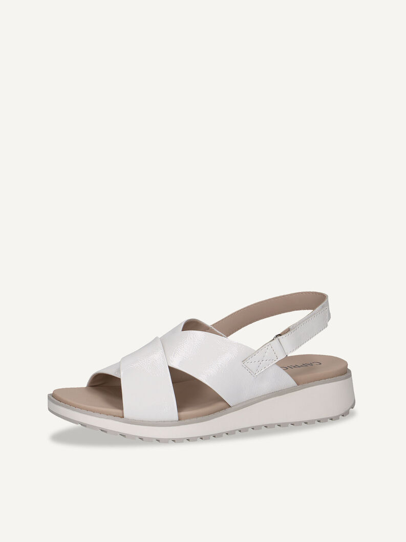 Ledersandale - wei&szlig;, WHITE NAPLAK, hi-res