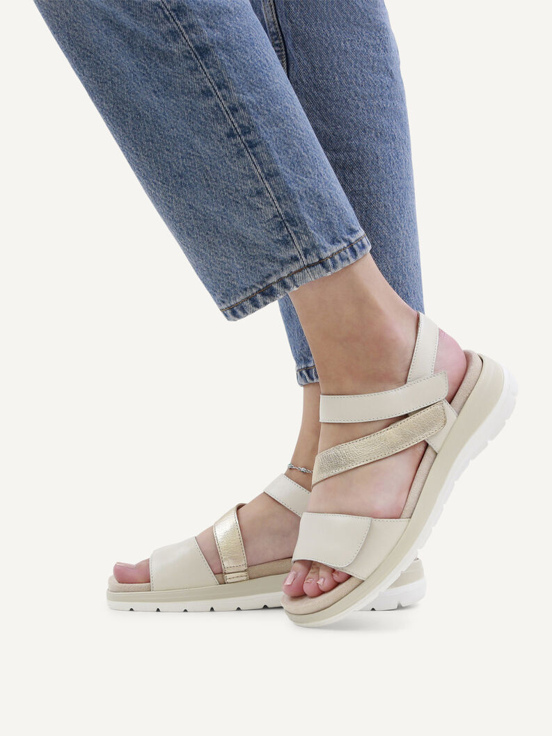 Sandale, OFFWH/LT GOLD, hi-res