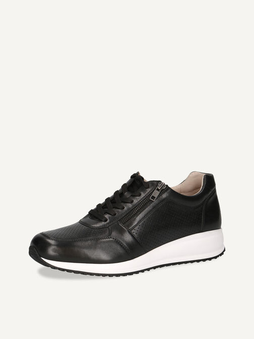 Basket en cuir - noir, BLACK NAPPA, hi-res
