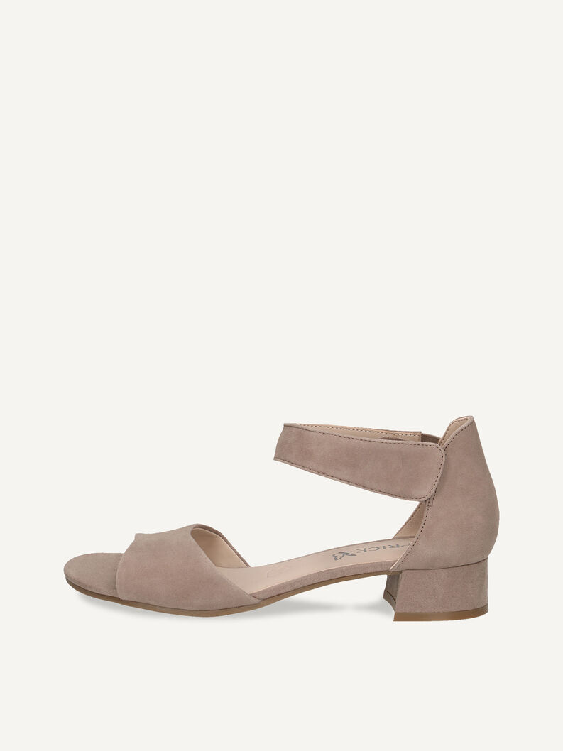 Ledersandalette - braun, MUD SUEDE, hi-res