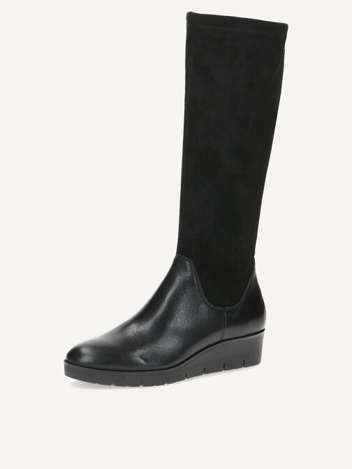 Lederstiefel - schwarz, BLACK COMB, hi-res