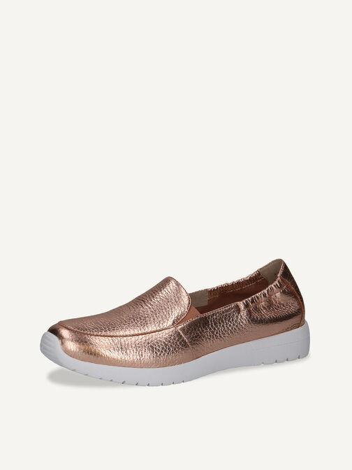 Lederslipper - metallic, ROSEG.MET.DEER, hi-res