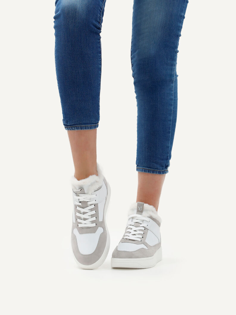 Lederstiefelette - grau Warmfutter, LT.GREY/WHITE, hi-res