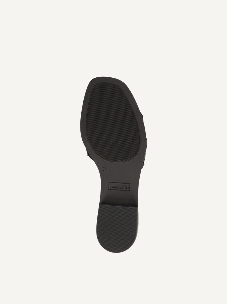 Lederpantolette - schwarz, BLACK NAPPA, hi-res