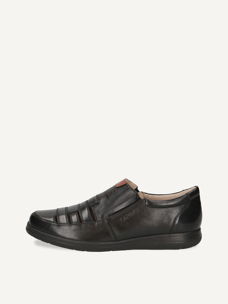 Lederslipper - schwarz, BLACK COMB, hi-res