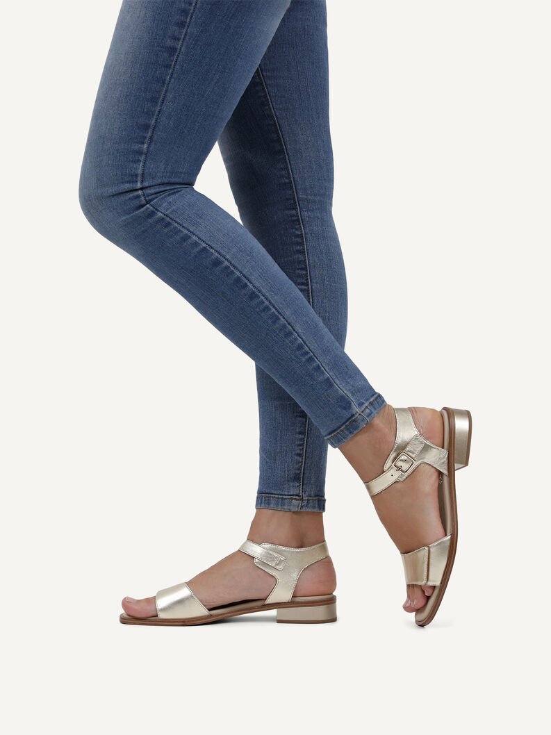 Sandalette, LT.GOLD METAL., hi-res