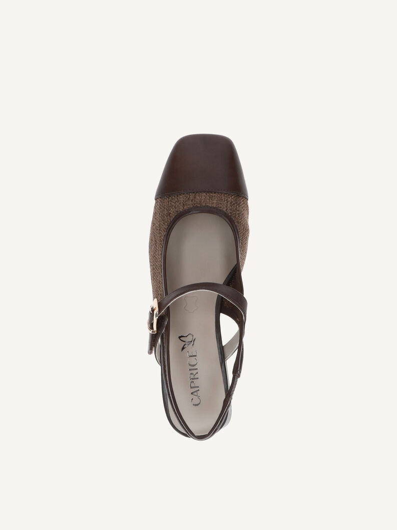 Slingpumps, DK BROWN COMB, hi-res