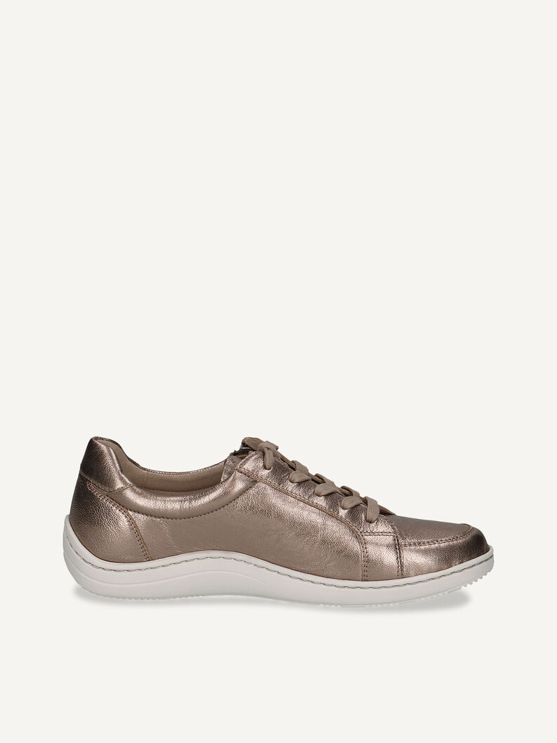 Ledersneaker - braun, TAUPE METALLIC, hi-res