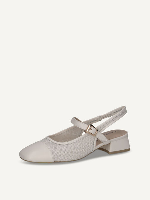 sling pumps, VANILLA/OFFWH., hi-res