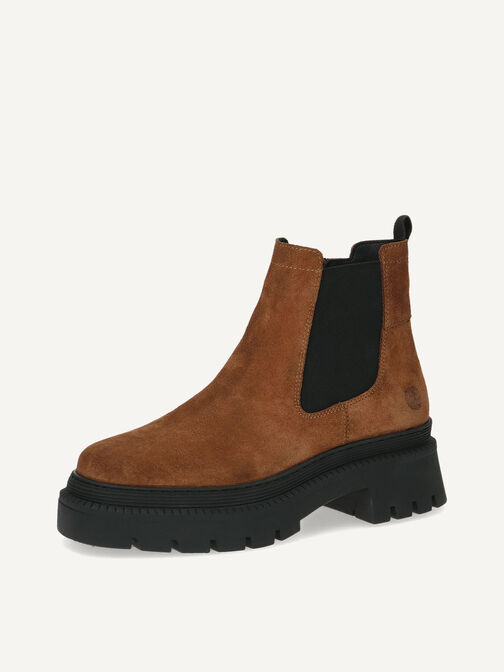Lederstiefelette - braun, COGNAC SUEDE, hi-res