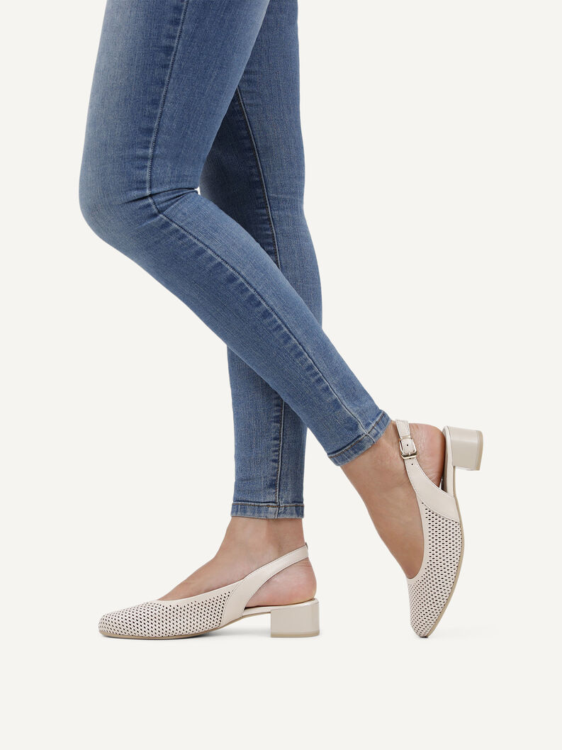Slingpumps, CREAM NAPPA, hi-res