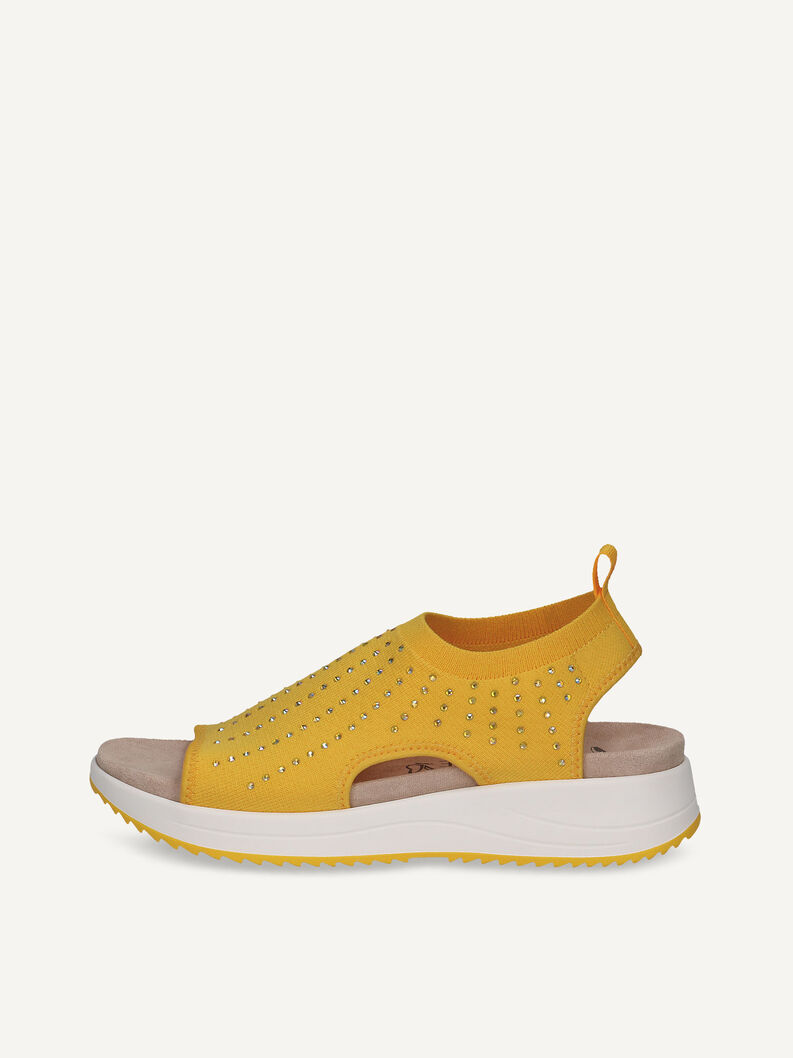 Sandale - gelb, YELLOW KNIT, hi-res