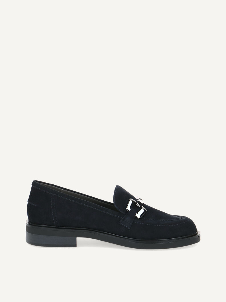 Lederslipper - blau, OCEAN SUEDE, hi-res