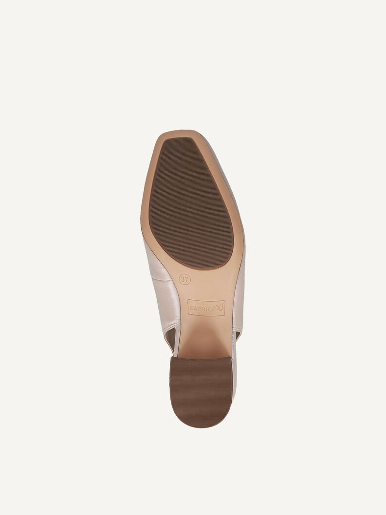 Lederslingpumps - beige, BEIGE PERLATO, hi-res