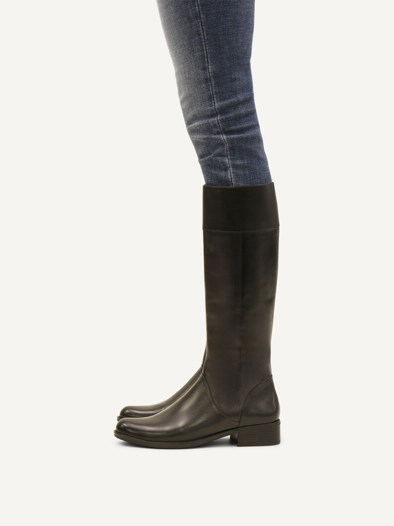 Lederstiefel - schwarz, BLACK NAPPA, hi-res