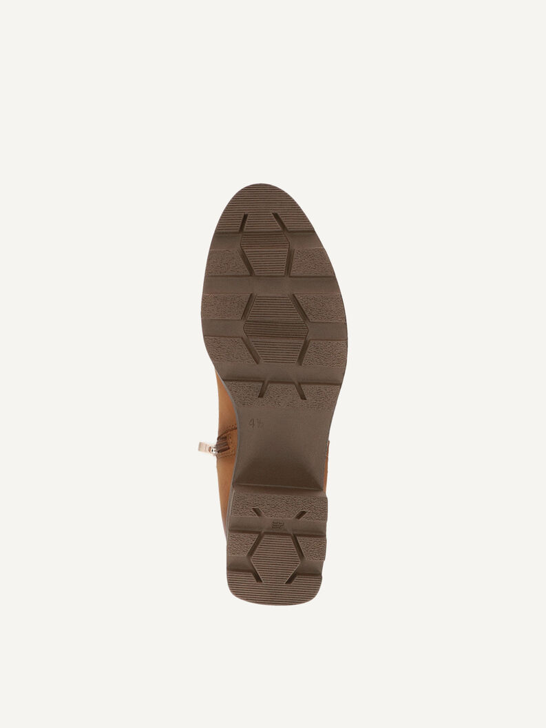 Lederstiefelette - gelb, CURRY NUBUC, hi-res