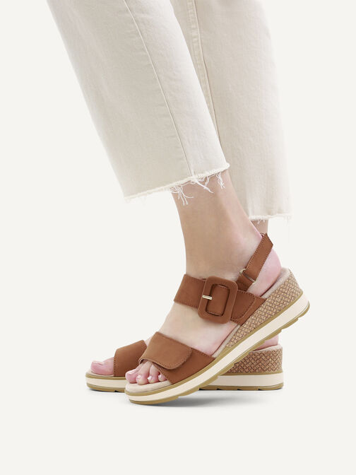 Sandalette, COGNAC NUBUC, hi-res