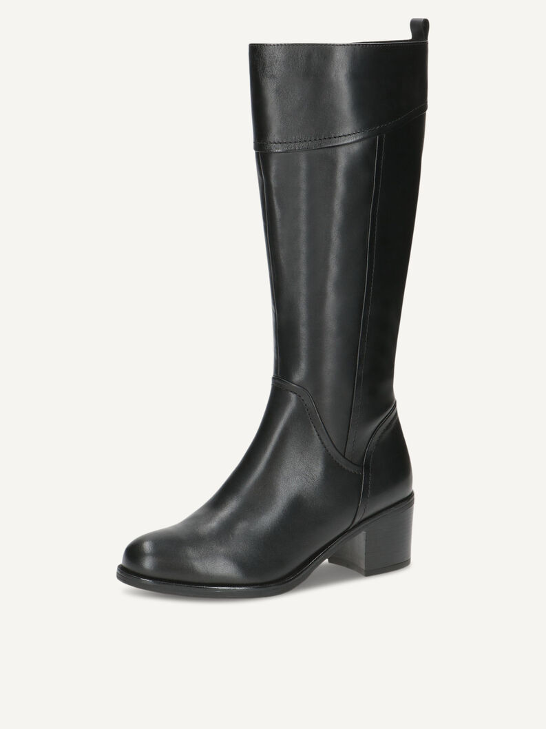 Lederstiefel - schwarz, BLACK NAPPA, hi-res