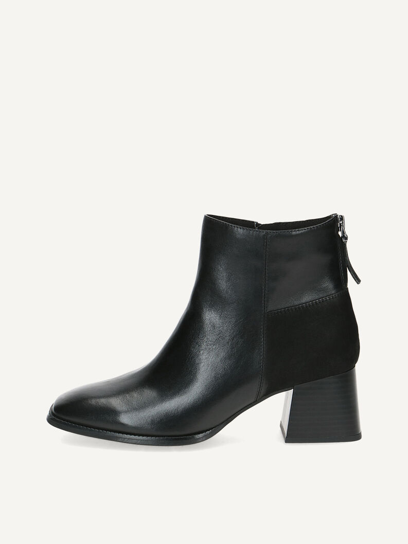 Lederstiefelette - schwarz, BLACK COMB, hi-res