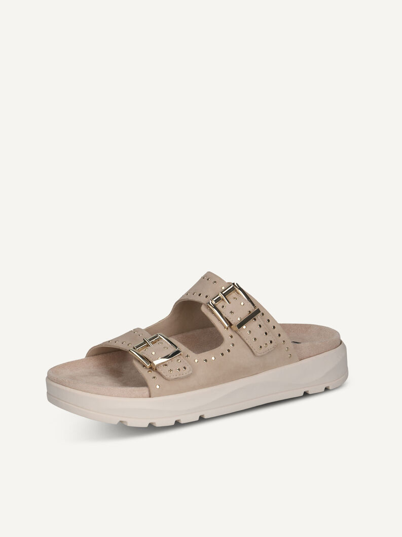 Pantolette, BEIGE SUEDE, hi-res