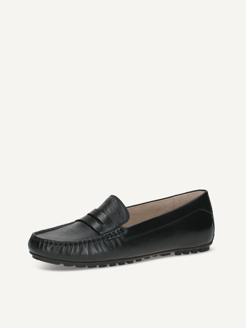 Moccassin, BLACK NAPPA, hi-res