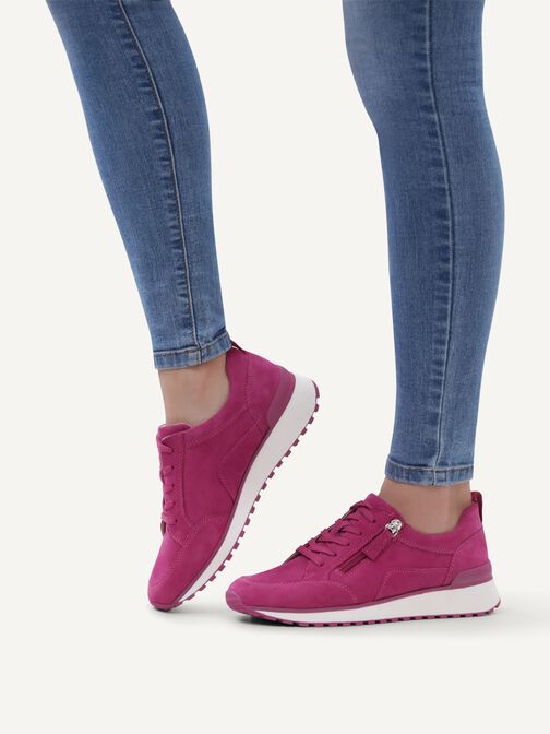 Ledersneaker - pink, FUCHSIA SUEDE, hi-res