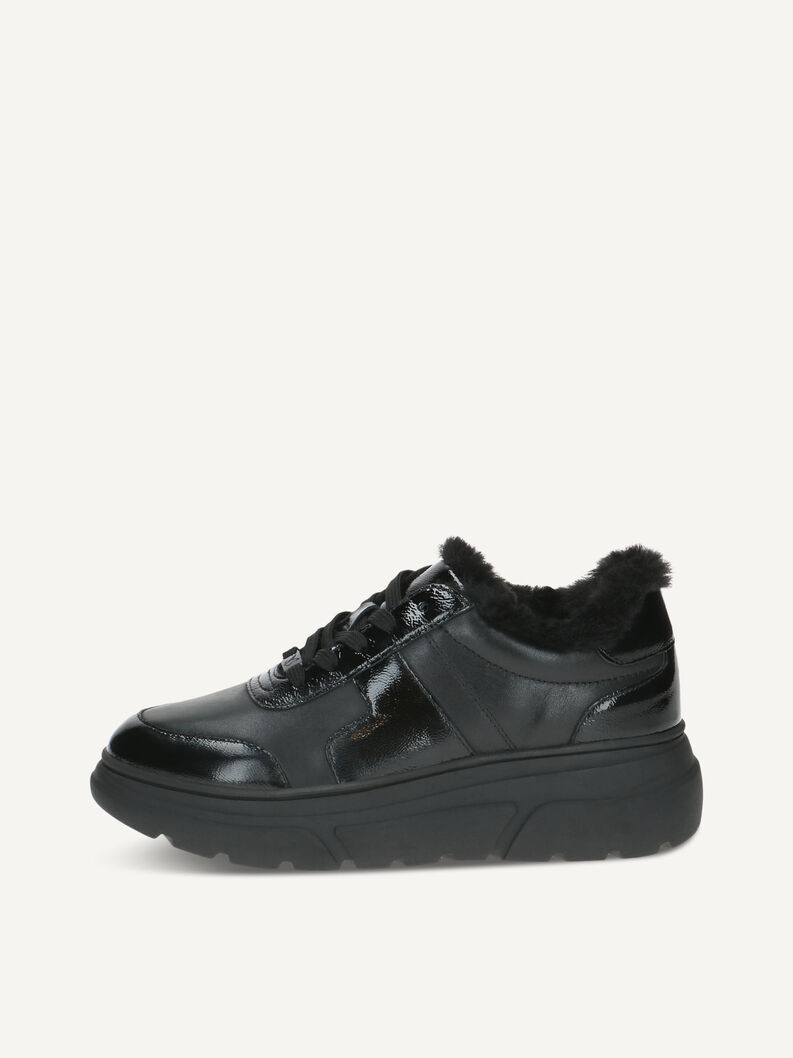 Ledersneaker - schwarz, BLACK COMB, hi-res