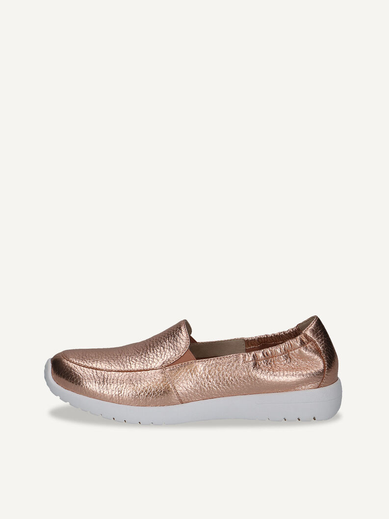 Lederslipper - metallic, ROSEG.MET.DEER, hi-res
