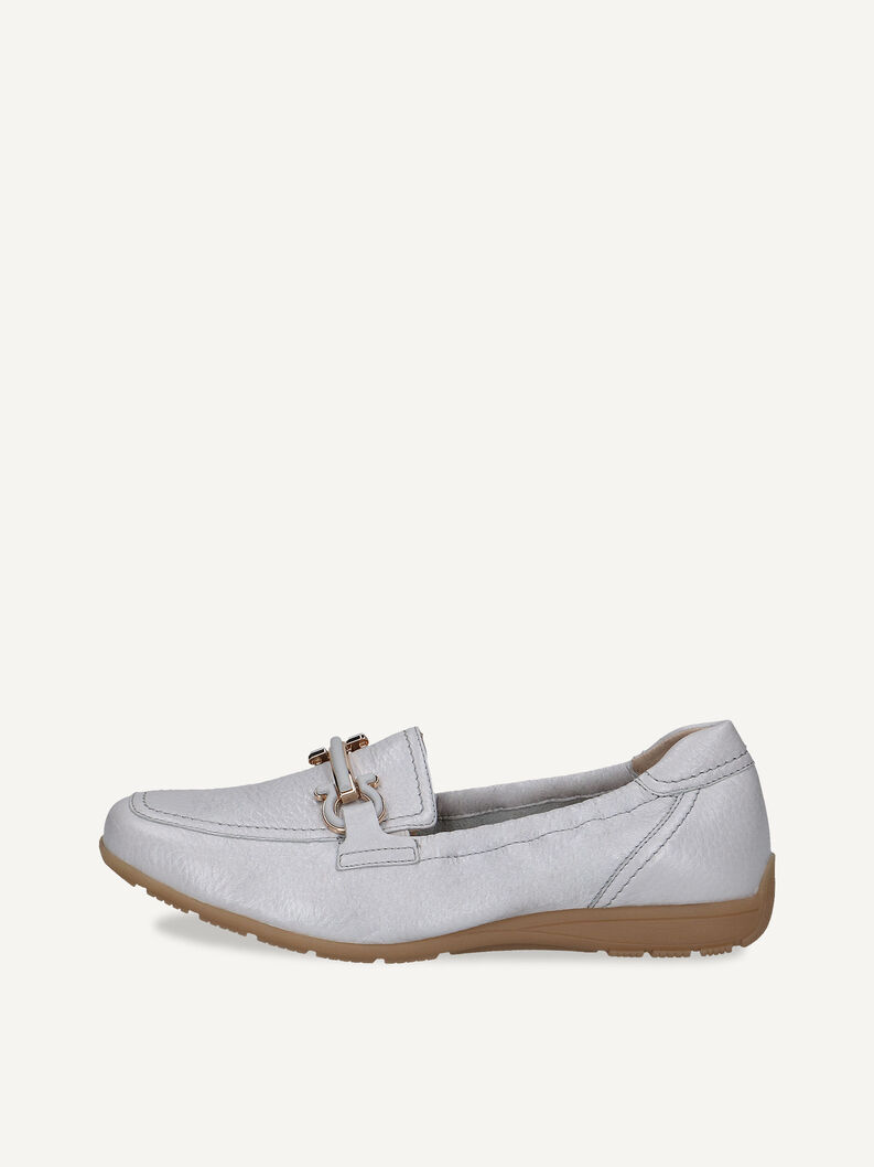 Slipper en cuir - bleu, LT.BLUE PE.DEE, hi-res