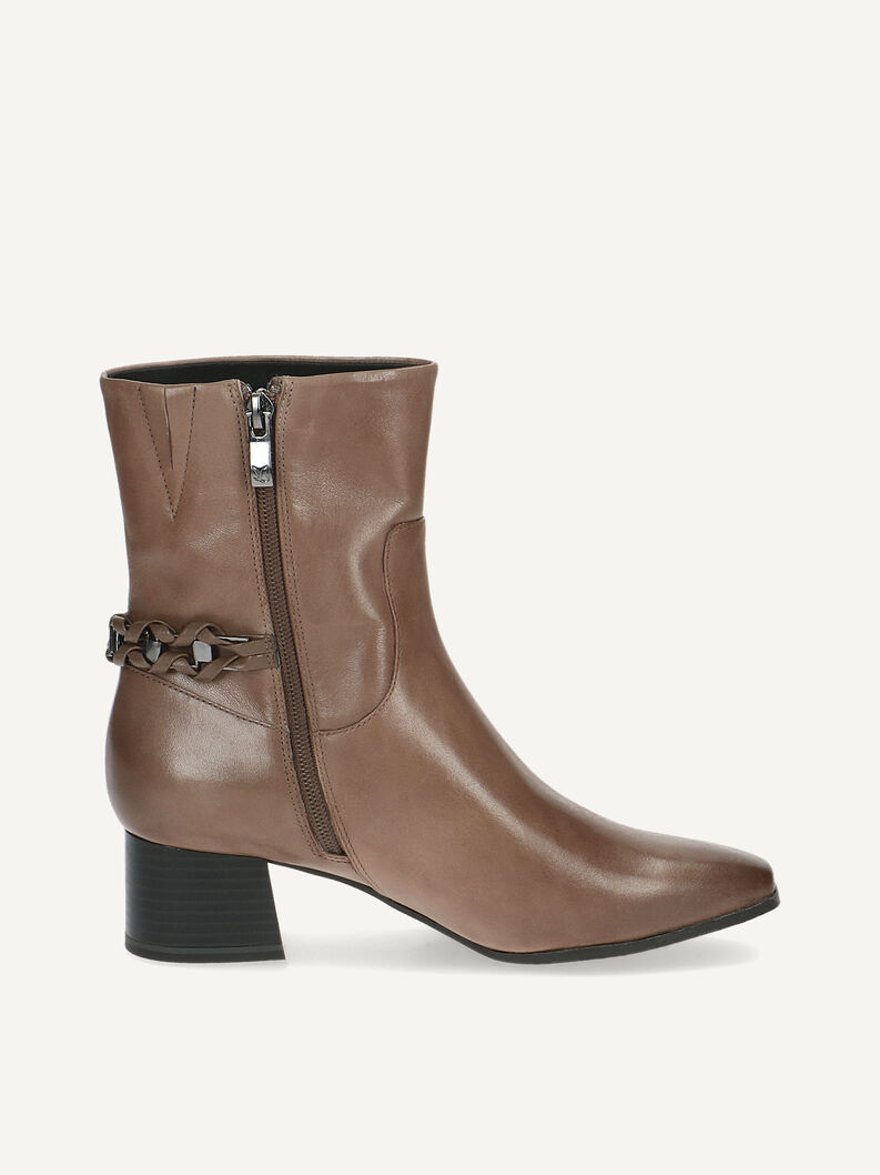 Lederstiefelette - braun, TAUPE NAPPA, hi-res