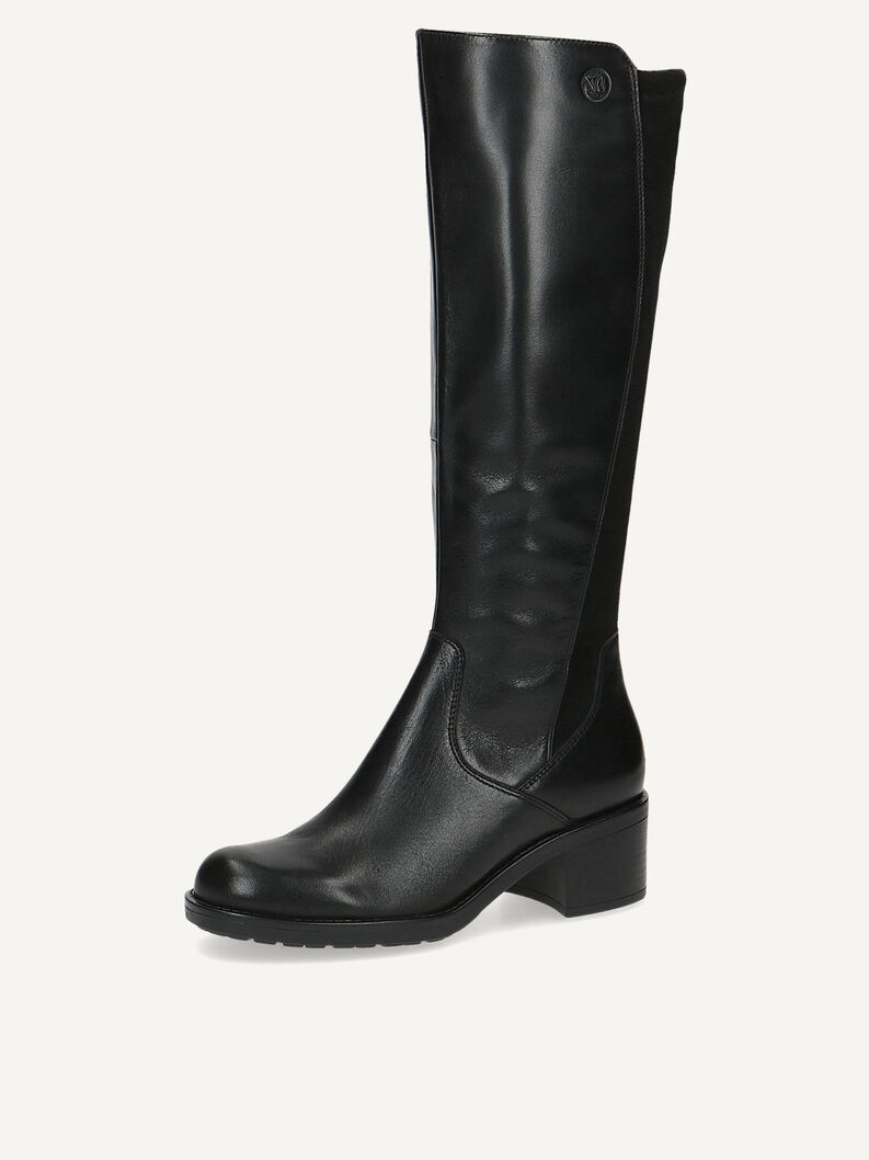 Lederstiefel - schwarz, BLACK COMB, hi-res