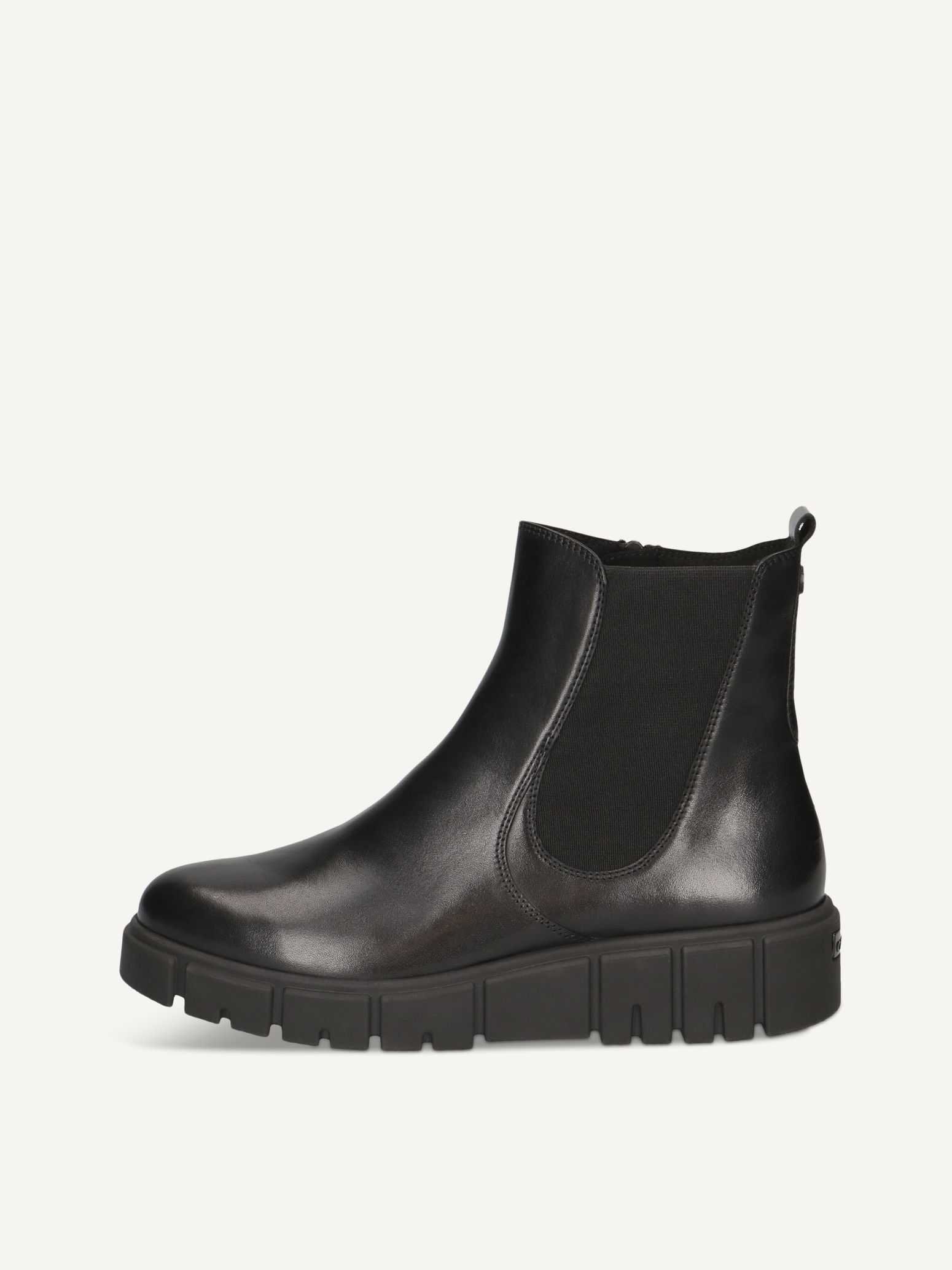Black cleated ankle boots clearance