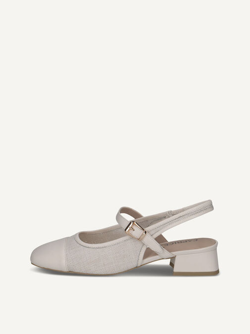 sling pumps, VANILLA/OFFWH., hi-res