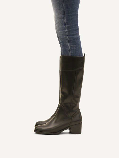 Lederstiefel - schwarz, BLACK NAPPA, hi-res