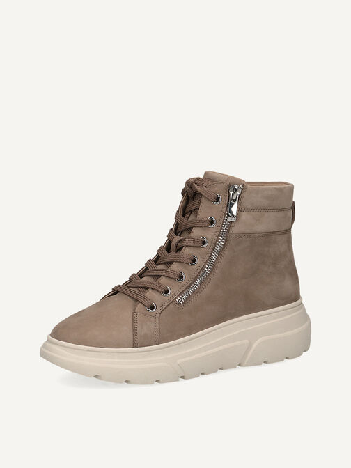 Lederstiefelette - braun, MUD NUBUC, hi-res
