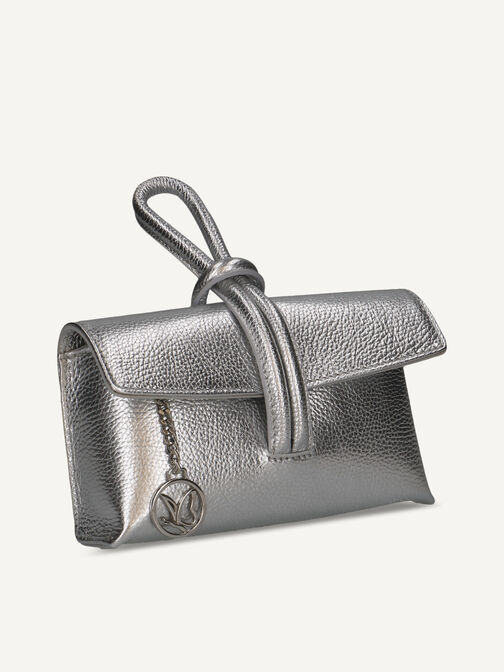 Clutch bag, SILVER METALL., hi-res