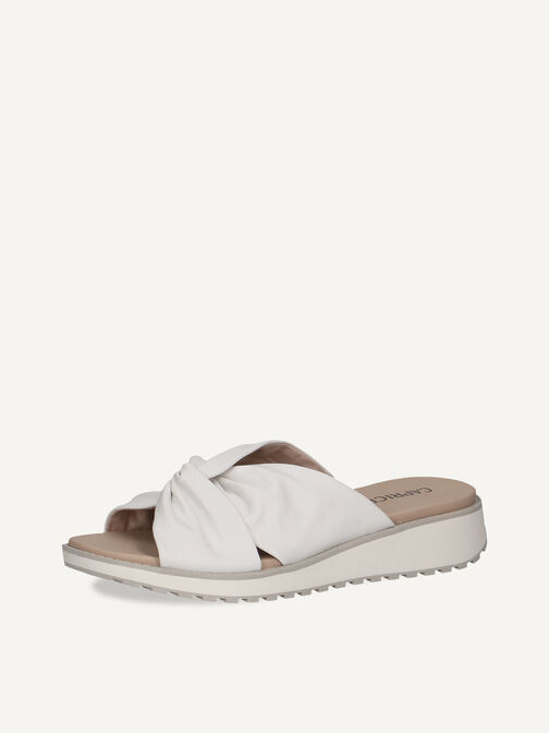 Mule en cuir - blanc, WHITE NAPPA, hi-res