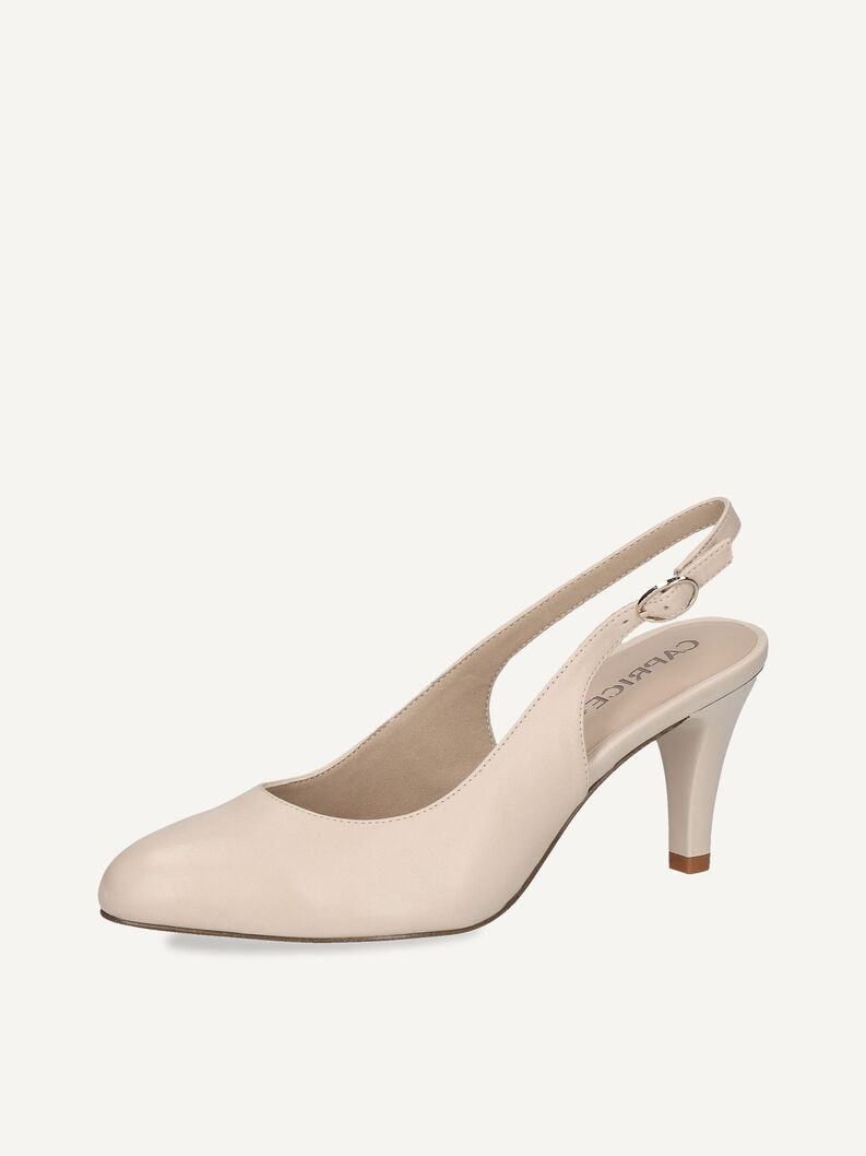 Lederslingpumps - wei&szlig;, OFFWHITE NAPPA, hi-res