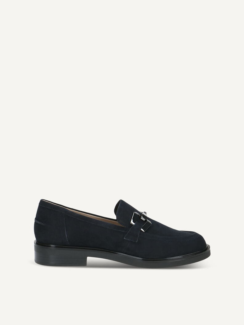 Lederslipper - blau, OCEAN SUEDE, hi-res