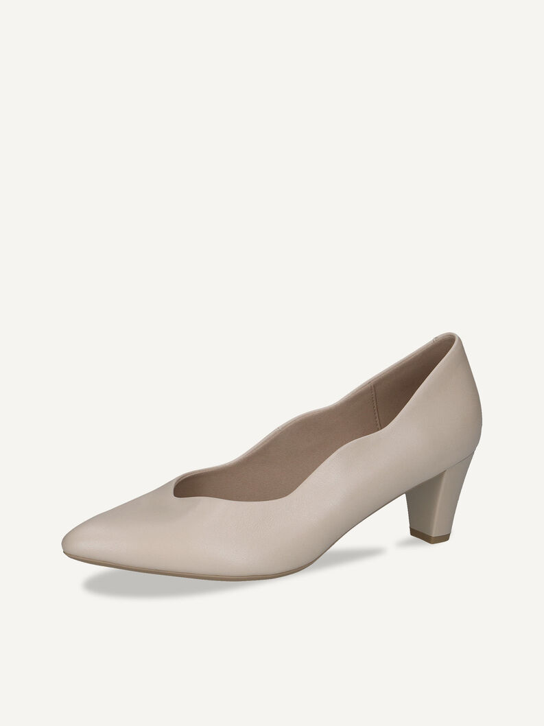 Lederpumps - beige, CREAM PERLATO, hi-res