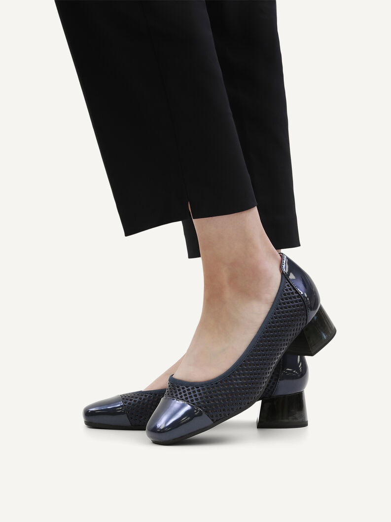 Pumps, NAVY PERL COM, hi-res