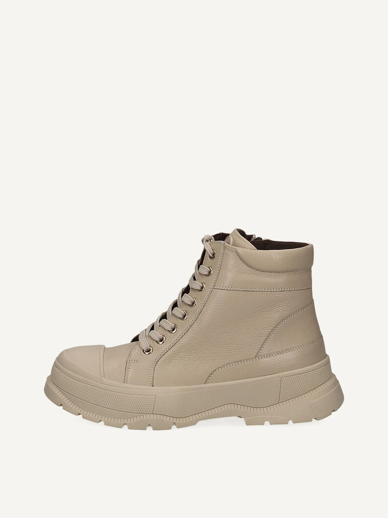 Lederstiefelette - weiß Warmfutter, ECRU NAPPA, hi-res