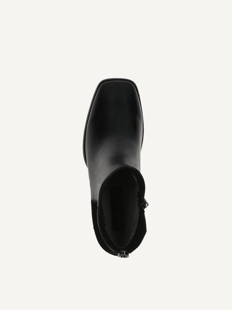 Lederstiefelette - schwarz, BLACK COMB, hi-res